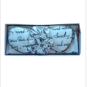 VS White & Blk Script Logo Satin Sleep Giftset NIB